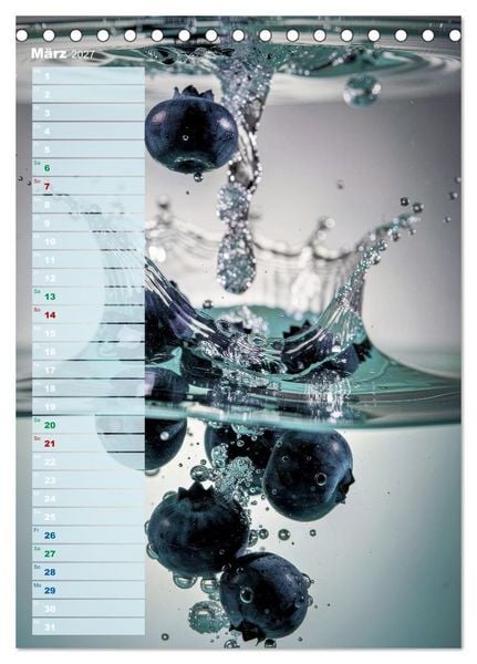 Produktbild: Erfrischendes Obst (Tischkalender 2027 DIN A5 hoch), CALVENDO Monatskalender