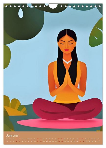 Produktbild: Meditation Unites (Wall Calendar 2026 DIN A4 portrait), CALVENDO 12 Month Wall Calendar