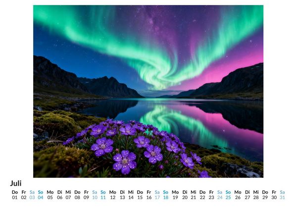 Produktbild: Nordlichter am Polarhimmel