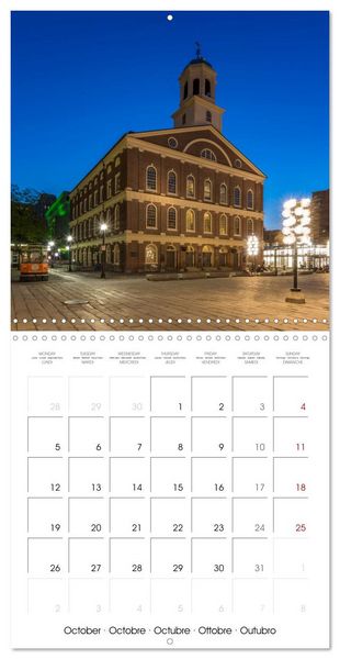 Produktbild: BOSTON Highlights (Wall Calendar 2026 12 &times; 12 Inch) CALVENDO 12 Month Wall Calendar