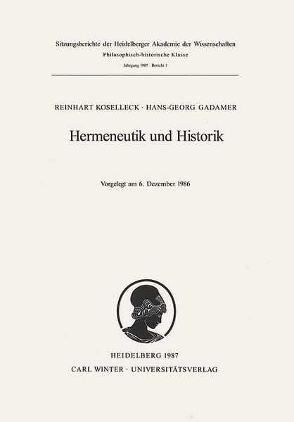 Produktbild: Hermeneutik und Historik