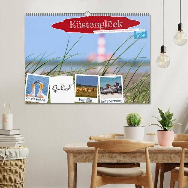 Produktbild: K&uuml;stengl&uuml;ck - Ein fotografischer Streifzug entlang der Nordsee (Wandkalender 2026 DIN A2 quer), CALVENDO Monatskalender