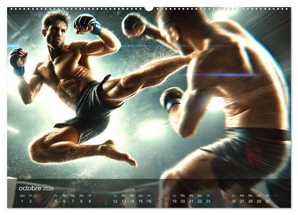 Produktbild: MMA - Mixed Martial Arts France (Calendrier mural 2026 DIN A2 vertical) calendrier de bureau