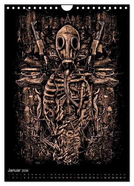 Produktbild: BLOODBOY/WAR ILLUSTRATION (Wandkalender 2026 DIN A4 hoch), CALVENDO Monatskalender