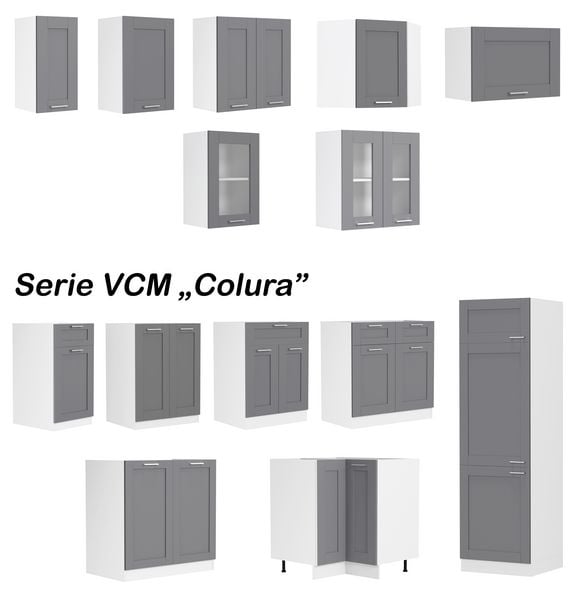 Produktbild: K&uuml;chenschrank B. 30 cm H&auml;ngeschrank K&uuml;che Colura