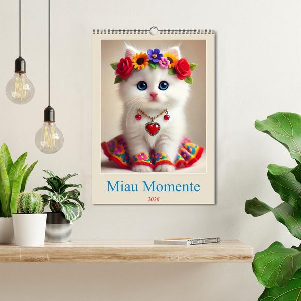 Produktbild: Miau Momente (Wandkalender 2026 DIN A3 hoch), CALVENDO Monatskalender