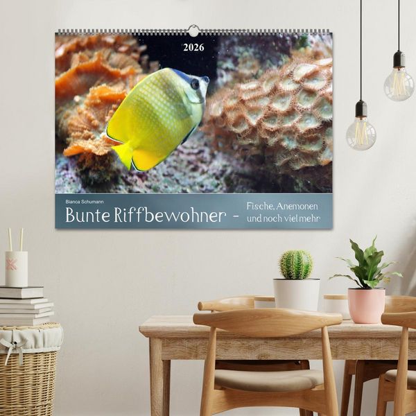 Produktbild: Bunte Riffbewohner - Fische, Anemonen und noch viel mehr (Wandkalender 2026 DIN A2 quer), CALVENDO Monatskalender
