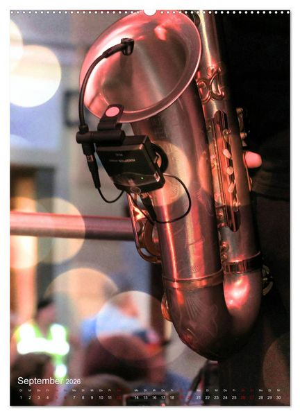 Produktbild: Saxophon live (Wandkalender 2026 DIN A2 hoch), CALVENDO Monatskalender