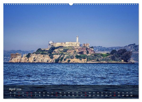 Produktbild: San Francisco Impressionen Tag und Nacht (hochwertiger Premium Wandkalender 2026 DIN A2 quer), Kunstdruck in Hochglanz