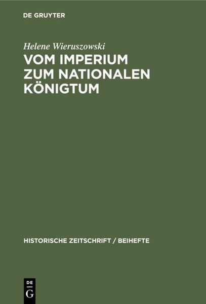 Produktbild: Vom Imperium zum Nationalen K&ouml;nigtum