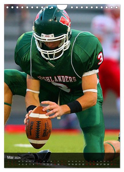 Produktbild: Trendsport American Football (Wandkalender 2026 DIN A4 hoch), CALVENDO Monatskalender