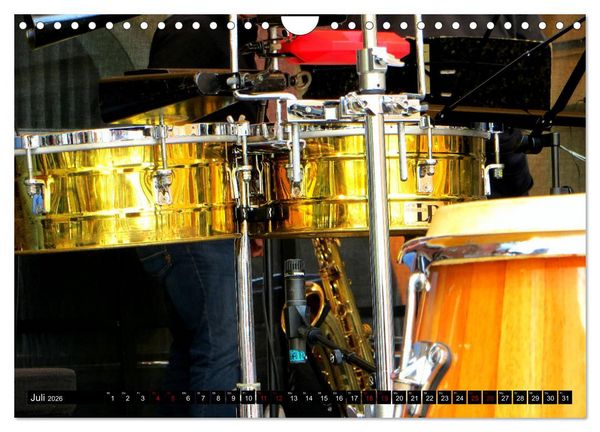 Produktbild: Percussion - Rhythmus im Blut (Wandkalender 2026 DIN A4 quer), CALVENDO Monatskalender