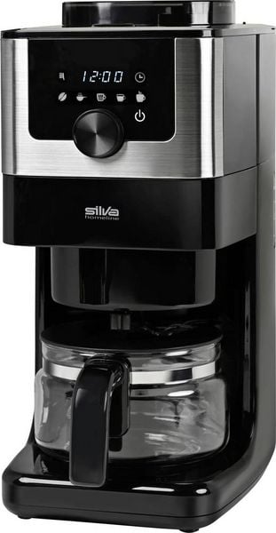 Produktbild: Silva Homeline KA-M 200 INOX Kaffeemaschine Schwarz, Inox Fassungsverm&ouml;gen Tassen=4 Display, Glaskanne, mit Filterkaffee-Funktion