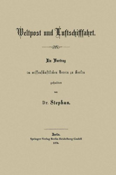 Produktbild: Weltpost und Luftschifffahrt