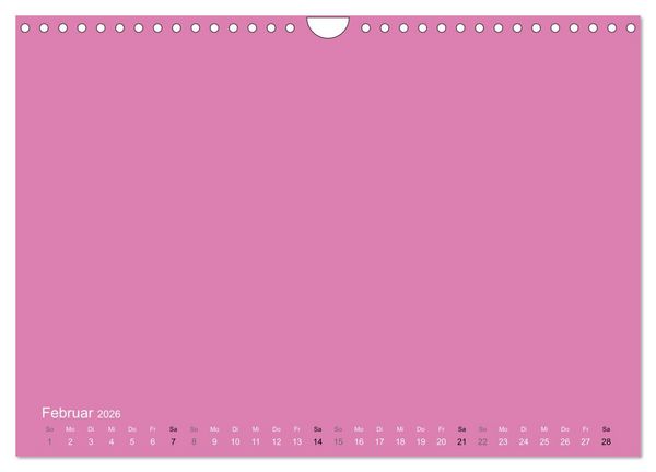 Produktbild: Bastelkalender - Pink (Wandkalender 2026 DIN A4 quer), CALVENDO Monatskalender