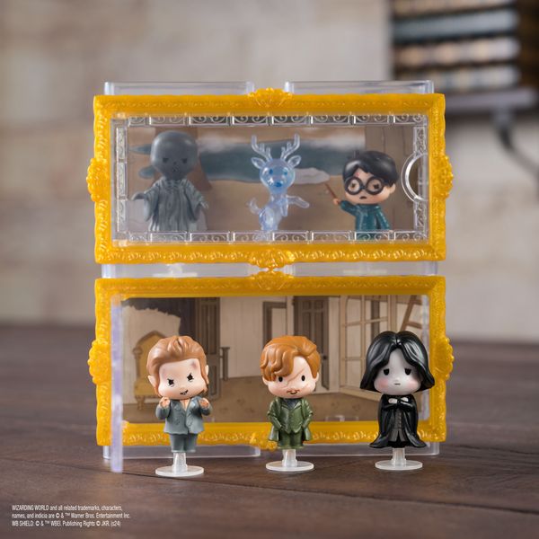 Produktbild: Wizarding World Harry Potter - Micro Magical Moments Sammelfiguren Multipack "Rivalen mit Remus Lupin, Severus Snape, Peter Pettigrew und Setzkasten