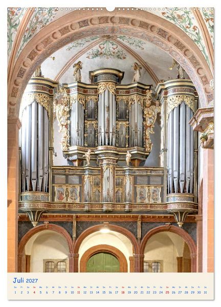 Produktbild: Orgel Giganten (Wandkalender 2027 DIN A2 hoch), CALVENDO Monatskalender
