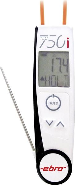 Ebro TLC 750i Infrarothermometer und Einstichthermometer (HACCP) Optik 2:1 -50 - +250°C HACCP-konform, Kontaktmessung