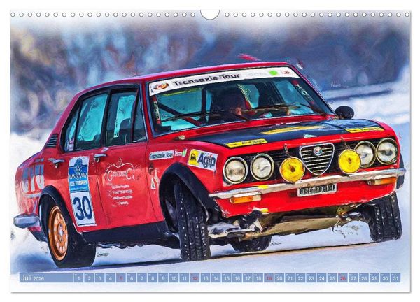 Produktbild: Rallye-Klassiker auf Eis (Wandkalender 2026 DIN A3 quer), CALVENDO Monatskalender