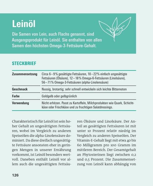 Produktbild: Fette und Fetts&auml;uren