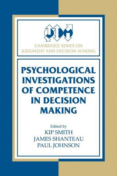 Produktbild: Psychological Investigations of Competence in Decision Making