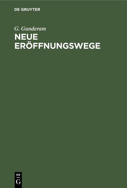 Produktbild: Neue Er&ouml;ffnungswege