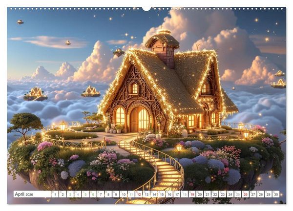 Produktbild: Futuristisches Landleben (hochwertiger Premium Wandkalender 2026 DIN A2 quer), Kunstdruck in Hochglanz