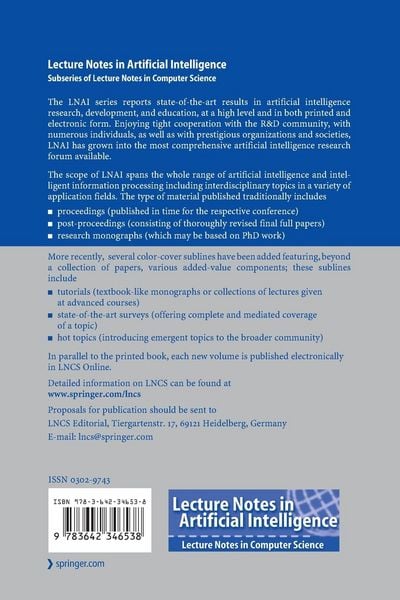 Produktbild: Advances in Artificial Intelligence -- IBERAMIA 2012