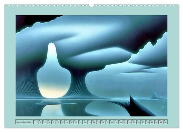 Produktbild: Unwirkliche Umgebungen (hochwertiger Premium Wandkalender 2026 DIN A2 quer), Kunstdruck in Hochglanz