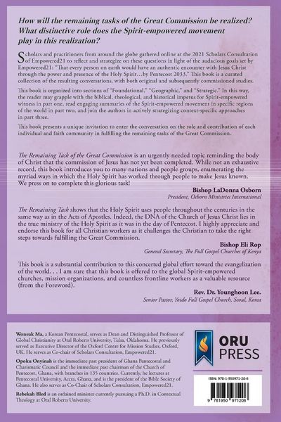 Produktbild: The Remaining Task of the Great Commission & the Spirit-Empowered Movement