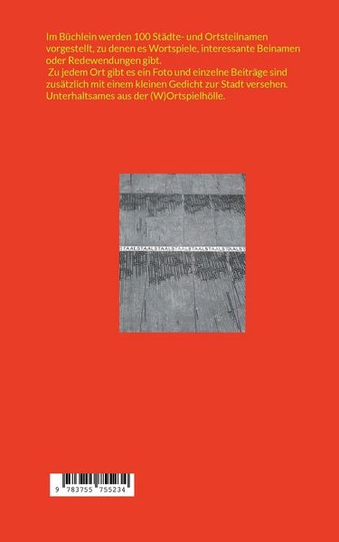 Produktbild: 100 Orte, 100 Worte