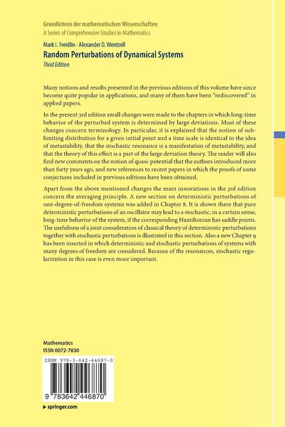 Produktbild: Random Perturbations of Dynamical Systems