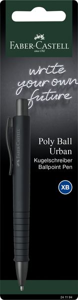 Produktbild: FABER-CASTELL Kugelschreiber Poly Ball XB Urban, stone gray, navy blue und all black sortiert
