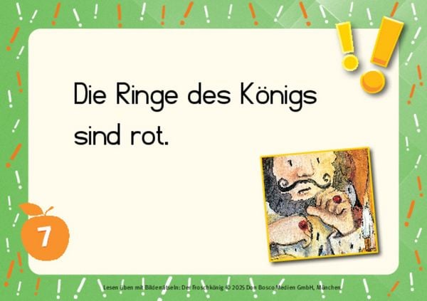 Produktbild: Lesen &uuml;ben mit Bilderr&auml;tseln zum Froschk&ouml;nig. 34 Bildkarten zur Lesef&ouml;rderung
