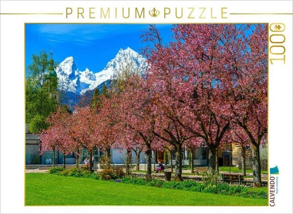 Produktbild: CALVENDO Puzzle Japanische Kirschbl&uuml;te im Kurgarten, Berchtesgaden | 1000 Teile Lege-Gr&ouml;&szlig;e 64x48cm Foto-Puzzle f&uuml;r gl&uuml;ckliche Stunden
