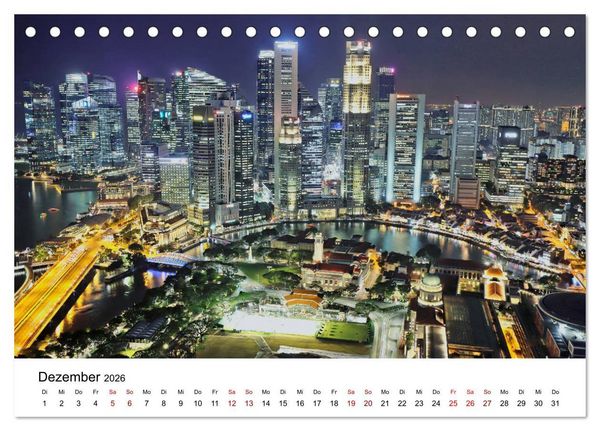 Produktbild: Singapur - Perle S&uuml;dostasiens (Tischkalender 2026 DIN A5 quer), CALVENDO Monatskalender