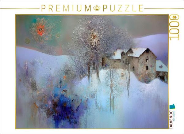 Produktbild: CALVENDO Puzzle Winter am Gutshof | 1000 Teile Lege-Gr&ouml;&szlig;e 64x48cm Foto-Puzzle f&uuml;r gl&uuml;ckliche Stunden