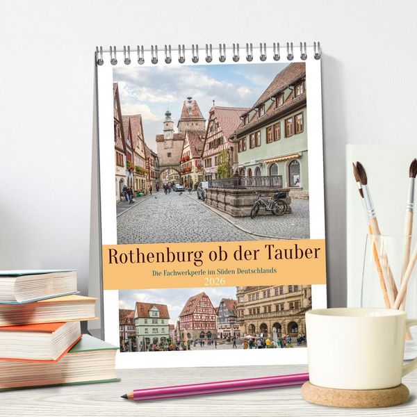 Produktbild: Rothenburg ob der Tauber (Tischkalender 2026 DIN A5 hoch), CALVENDO Monatskalender