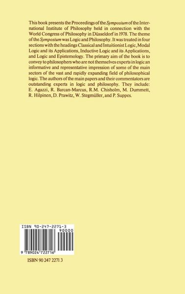Produktbild: Logic and Philosophy / Logique et Philosophie