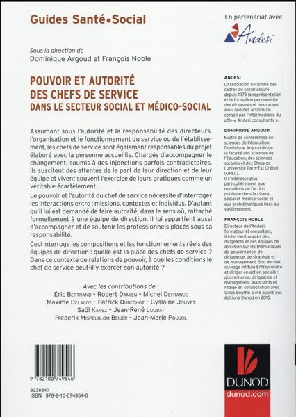 Produktbild: Pouvoir et autorite des chefs de