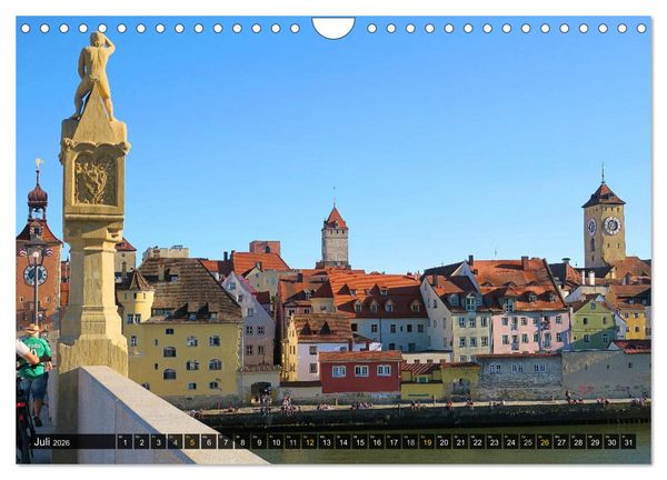 Produktbild: REGENSBURG - Impressionen (Wandkalender 2026 DIN A4 quer), CALVENDO Monatskalender