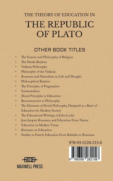 Produktbild: The Theory Of Education in The Republic Of Plato