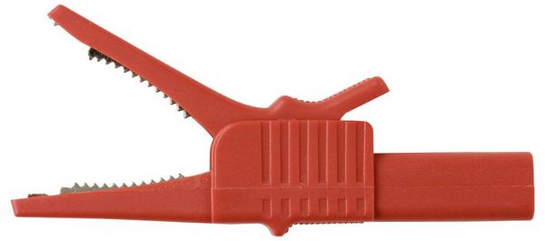 Produktbild: VOLTCRAFT MSK-125 Krokodilklemme kurz CAT II 300V 10A Rot