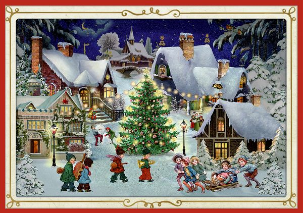 Produktbild: Pop-up-Gru&szlig;karte &ndash; Nostalgische Weihnachtszeit