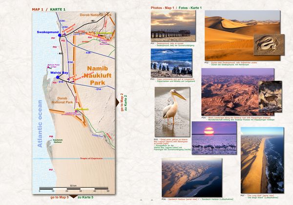 Produktbild: Das komplette Kartenset NAMIBIA Plus (4-teilig)