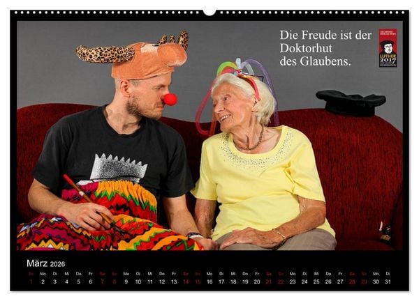Produktbild: Sch&ouml;nheit im Alter - Worte von Martin Luther in Bildern (Wandkalender 2026 DIN A2 quer), CALVENDO Monatskalender