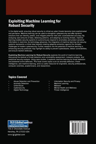 Produktbild: Exploiting Machine Learning for Robust Security
