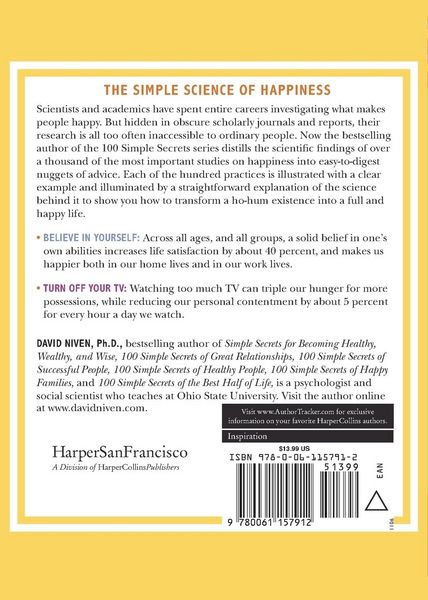 Produktbild: 100 Simple Secrets of Happy People
