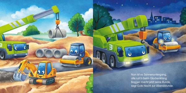 Produktbild: Baby Pixi (unkaputtbar) 138: Mein Baby-Pixi-Buggybuch: Gute Nacht, kleiner Bagger!