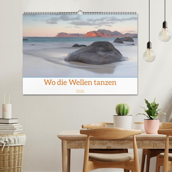 Produktbild: Wo die Wellen tanzen (Wandkalender 2026 DIN A2 quer), CALVENDO Monatskalender